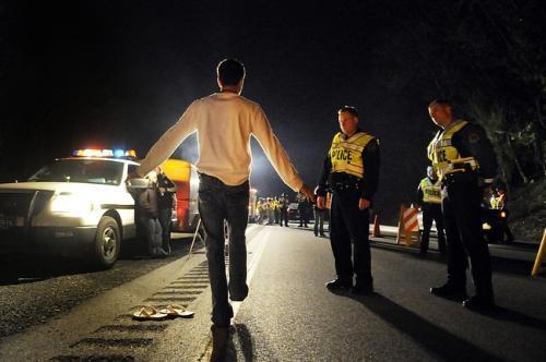 The purpose of sobriety checkpoints is to deter driving after drinking by