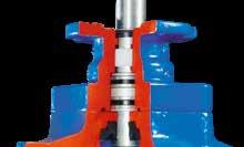 Wedge stop provides a firm stop against the wedge nut to protect seals and coating Triple safety stem sealing Full