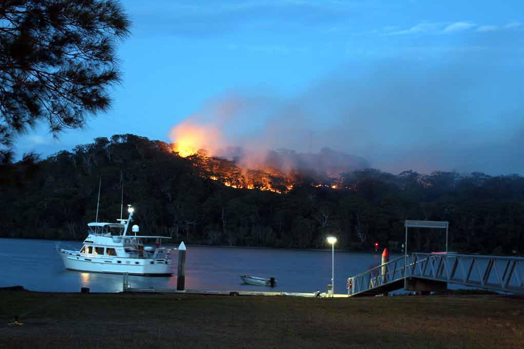 Photo No. 18 Caption: Straddie fires taken from Canaipa.
