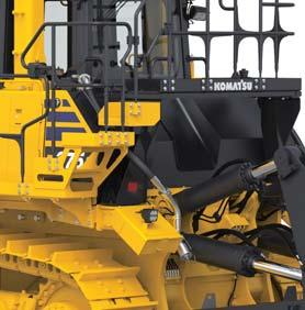 The automatic gearshift transmission selects the optimal gear range depending on the working conditions and load placed on the machine.