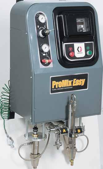 EASY Easy-to-Use and Operate! Stay on-ratio with the ProMix Easy electronic proportioning system and benefit from substantial cost and material savings.