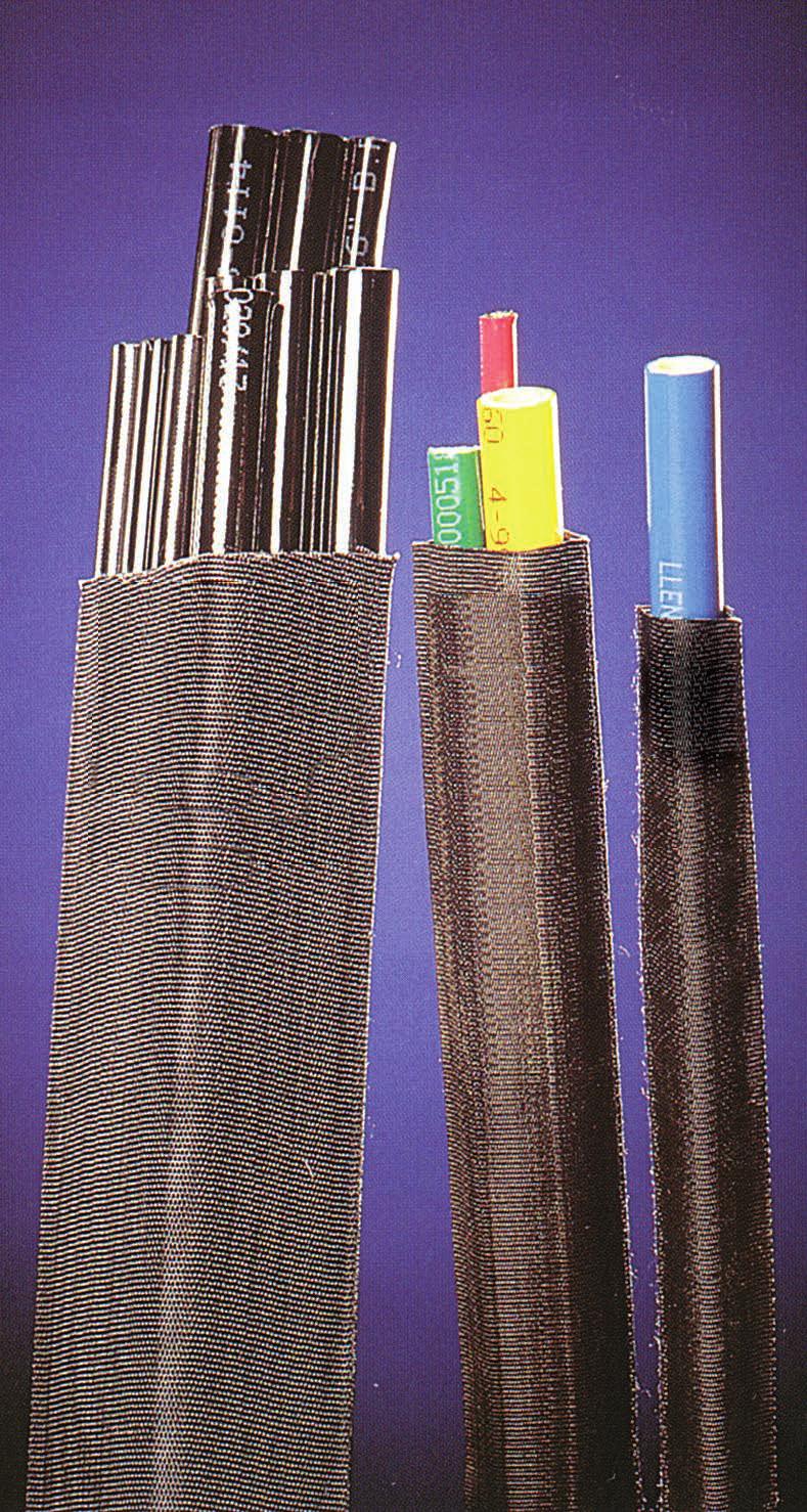 ANTI-ABRASION SLEEVE This very tough textile sheath is particularly suitable for the hydraulic and pneumatic