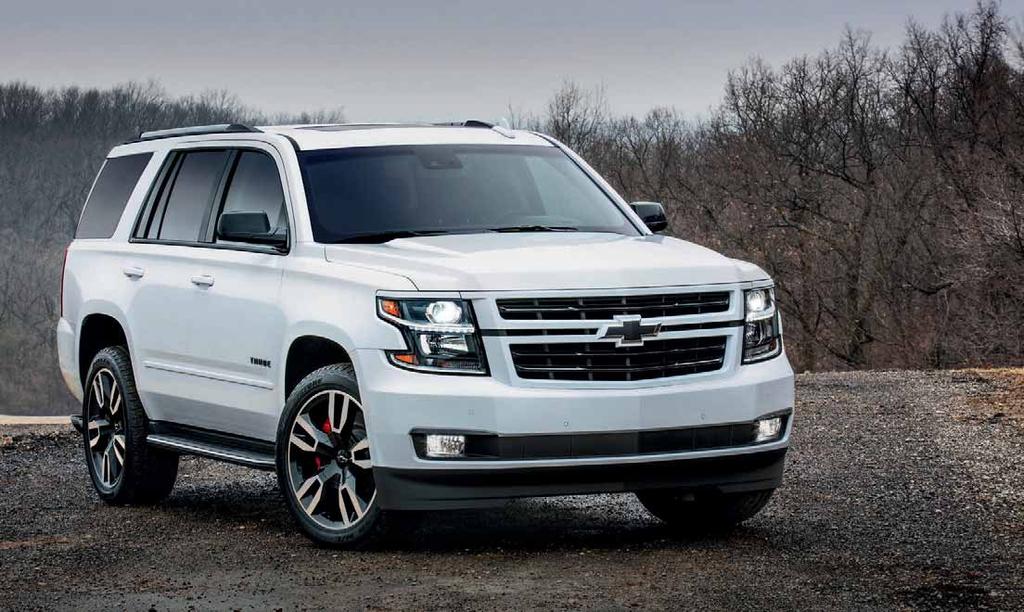 TAHOE RST 420 MAX HORSEPOWER 1 LB.-FT. M A 8, LBS 46. M A 0 X TORQUE 1 400 X TOWING 1, 2 Tahoe Premier in Summit White with available RST Edition. 1 With available 6.2L EcoTec3 V8 engine.