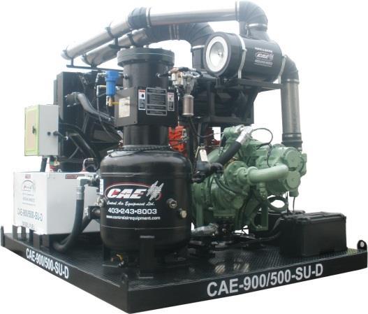 Quantity 2 New C.A.E Built Two Stage High Pressure Air Compressors Max.