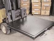A B. Forklift Channel Frame This frame makes it easy to move the scale with a forklift. Simply slide the forks into the channels and lift. The heavy-duty frame protects the scale from damage.