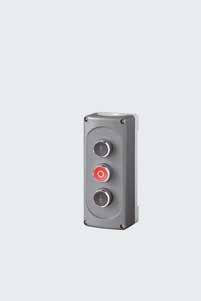 Accessories Push buttons Push button DTH R For separate control of both operational directions, with separate stop button Protection category: IP 65 90 160 55 mm (W H D) For controls: 360, A / B 445,