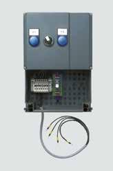 130 mm (W H D) Protection category: IP 65 A circuit board can be optionally mounted in the control.