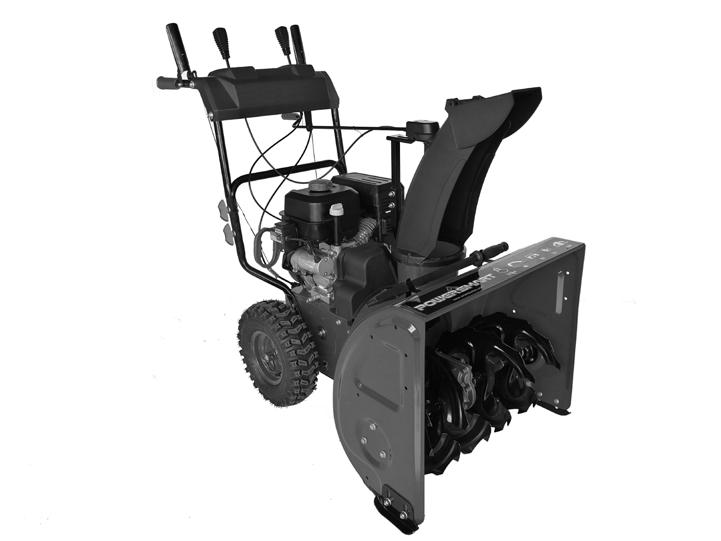 KNOWING YOUR SNOW THROWER Use the illustrations below to become familiar with the locations and functions of the various components and controls of this snow thrower.