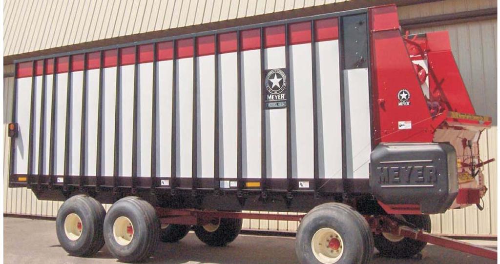 SAFETY FIRST The Meyer Forage Box is manufactured with operator safety in mind.