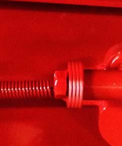 When the desired tension is achieved, tighten the front nut against the handle linkage (Item 3).