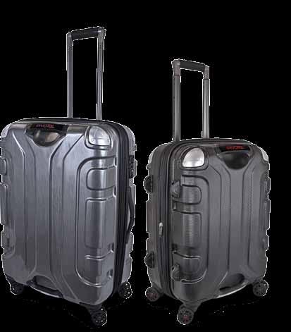 HARD CASE suitcase Patented Throttle Suspension Handle Spacious and