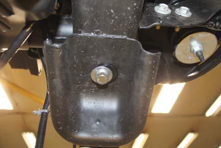 Additional options may interfere with suggested mounting; in this case, secure the cables to a solid piece of the frame as