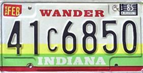 The authentic model year license plate may be refurbished or restored; however, the BMV may reject the use of the license plate if there is any indication that the plate does not meet the original