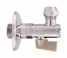 385 BLL SUPPLY STOP WITH STRINER SIZE PRESSURE CODE PCKING 1/2" (DN 15) 8bar/116psi 3850012 10/130 TECHNICL SPECIFICTIONS vailable size 1/2 x mm.10. Male thread. Body in chrome-plated brass.