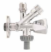 387 SUPPLY STOP ND WSHING MCHINE VLVE SIZE PRESSURE CODE PCKING 1/2" (DN 15) 8bar/116psi 3870012 1/75 TECHNICL SPECIFICTIONS MTERILS Male thread. Body in chrome-plated brass.