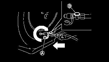 Remove the capofthe tyrevalve on the flat tyre. NCE479 SCE0868 2. Take the hose ➀ and the power plug ➁ out of the air compressor.remove the cap of the bottle holder from the air compressor.