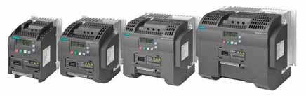 Variable Frequency Drive Chassis Siemens V20 Series Drives Compact Design IP20 Enclosures SIEMENS V20 CONSTANT TORQUE 480V: 1/2 HP 30 HP Standard Features for Base Model Includes: ❶ 1/2 HP 30 HP Ra