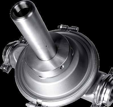 It has a flow-through design manufactured with existing Wilden pump parts.