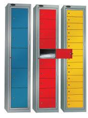 18mm MDF CORE LAMINATED DISPENSERS & COLLECTOR BLACK BODY LOCKERS MDF CORE DOOR STEEL BODY LOCKERS Probe offer five durable timber effect finishes plus two single colours, to a standard steel body,