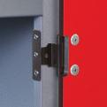NEW 180 OPENING HINGE This hinge offers unparalleled levels of access to each compartment making full use of clear entry.
