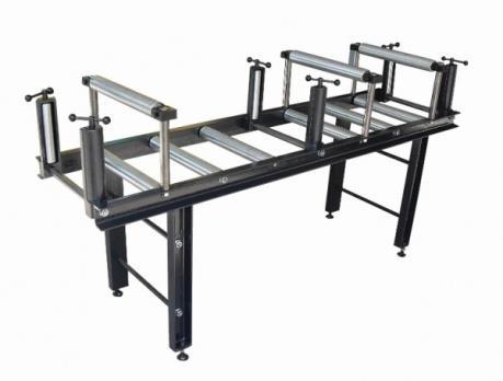 78 Roller Table With Top and Side Fixing Bars Automatic Stop When; The covers are open Blade is