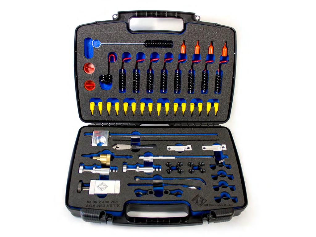 N63 Valve Stem Seal Tool Kit Part #: AGA-N63-VSK-K Problem: Your BMW is smoking due to bad valve stem seals.