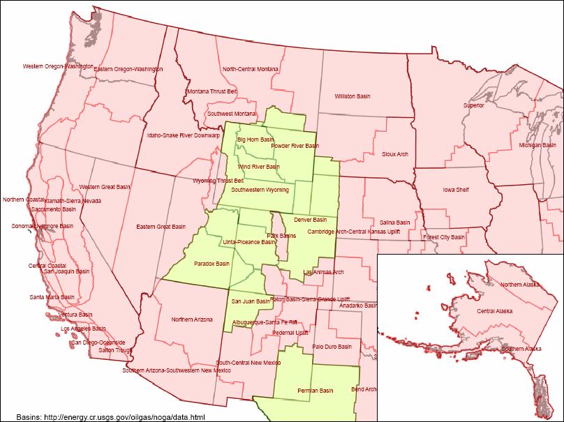 Western States Oil & Gas Regions of Interest Major basins of O&G activity in Phase II analysis: Permian Basin (NM) San Juan Basin South (NM) San Juan Basin North (CO)