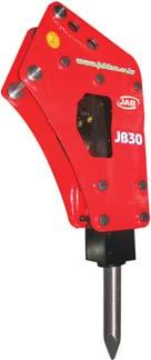 Application Model : JB8 ~ JB30 Skid-Steer Loader Multi-Backhoe Backhoe Side Silenced Type Right Breaker for Carrier JB Series JB8 JB10 JB20 JB30 JB40 JB60 JB70
