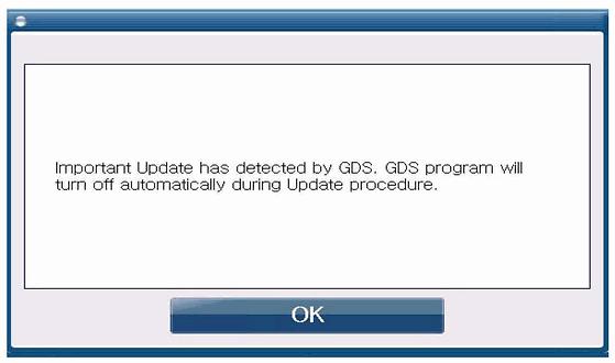 You must have VCI connected to GDS by USB cable to update the VCI. 4. Perform Download followed by Update Start and then Exit when completed.