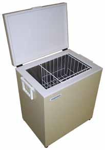 Island Freezer Sliding glass top Internal illumination with light switch Temperature adjustment from - 25 C to +5 C 3 wire dividers All tubing used is copper R404a refrigerant GT1700F Available in