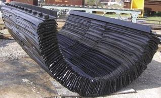 Schuyler Laminated Pile Wrap Fenders Our Model 153 pile wrap fenders are a recycled product manufactured from heavy duty rubber material.