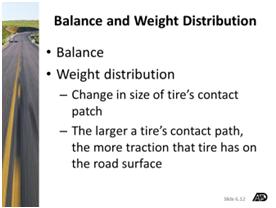 Natural Laws and Traction Materials and Resources Part 1 continued Vehicle Suspension, Balance and Traction Slide 6.