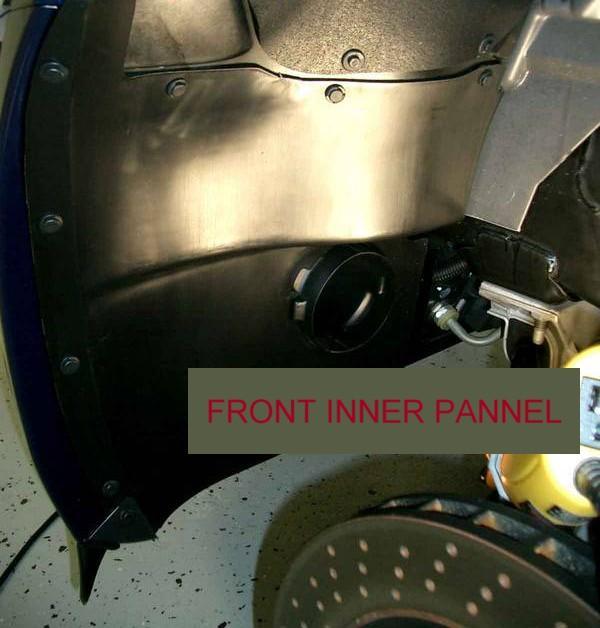 Fig #3 OPTIONAL REMOVAL (NOTE THIS WILL ASSIST YOU IN GAINING ACCESS TO ALL INTERNAL PARTS) Remove the two front wheels in order to