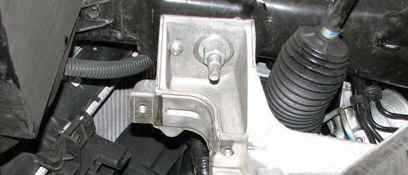 18mm line wrench to disconnect the two power steering