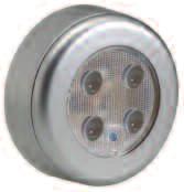 D Courtesy Lamp with Off/On Switch, White Face Plate and Mounting Spacer Features L.E.D output and reliability.