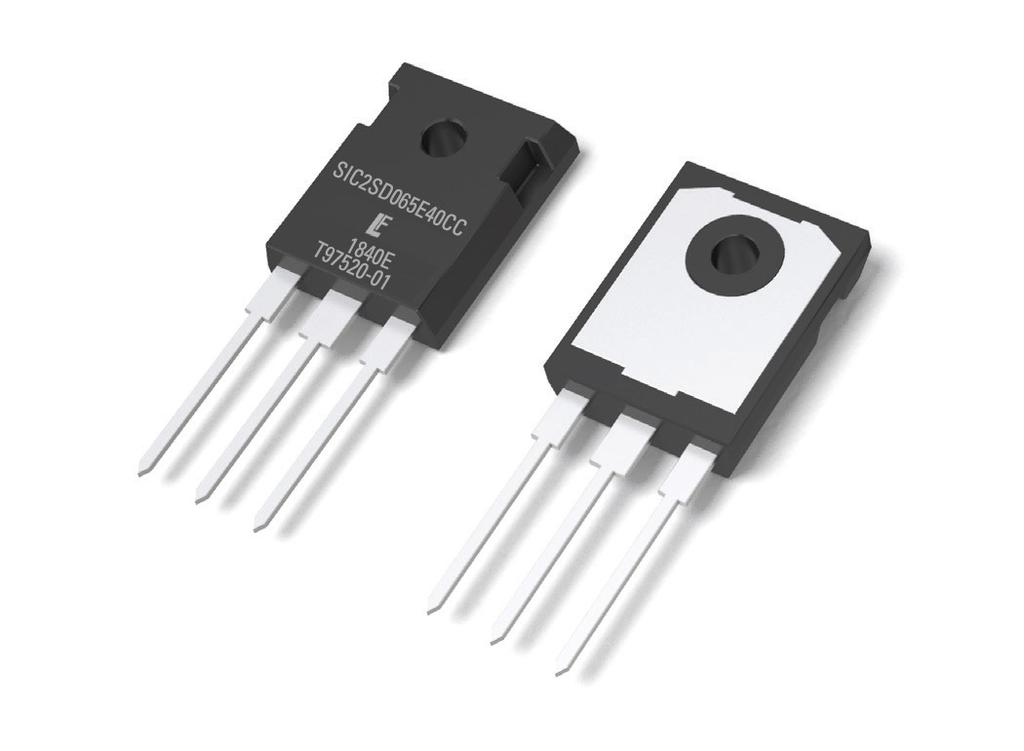 LSIC2SD065E40CCA 650 V, 40 A SiC Schottky Barrier Diode RoHS Pb Description This series of silicon carbide (SiC) Schottky diodes has negligible reverse recovery current, high surge capability, and a