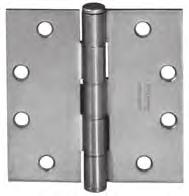 five Knuckle Standard Weight Series The full mortise plain bearing hinge is recommended for low frequency doors.