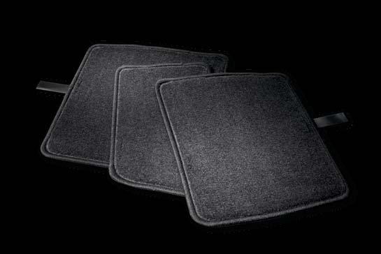 helps keep the mats in position Removable and easy to clean Set of two driver and front passenger mats
