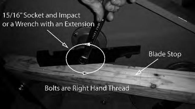 Spring tension adjustments can be made by sliding the bolt shown above forward or backward in the slot of the deck.