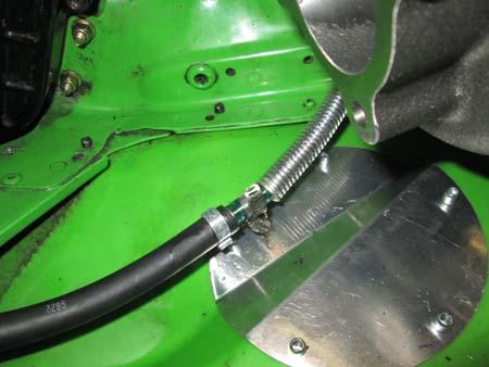 After muffler installation, ensure wiring is routed away from muffler. 21.