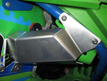 using factory bolts, Adjust heat shield to prevent