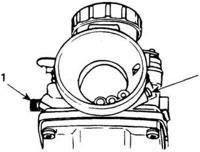 Adjusting the Mikuni Carburetor Open position To adjust the idle speed of the mixture, Close screw (2), then open it one turn Clockwise mixture is enriched, counterclockwise it becomes impoverished