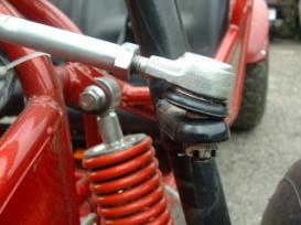 Inspection Lock tight the nut of tie rod with