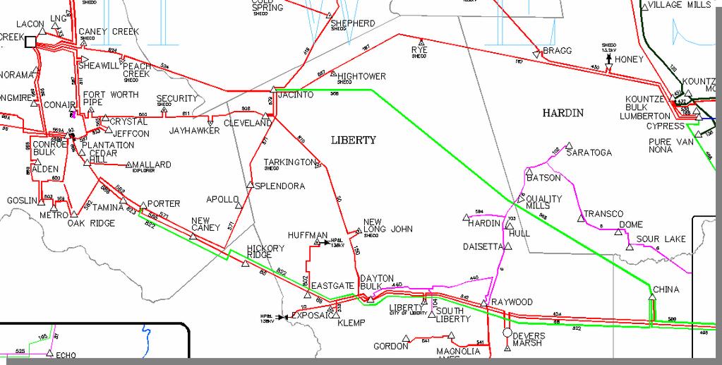 Western Region Reliability Improvement Plan: Phase III & IV (Proposed) CONVERT CONVERT LINE LINE 824/524 824/524 JACINTO 2008-11 NEW NEW 230kV 230kV LINE LINE 230kV 230kV PATH PATH FROM FROM LEWIS