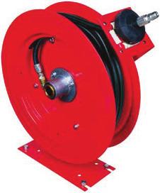 Grease Assemblies Value Series air hose reels are constructed of durable, heavy-gauge steel and heavy-duty rubber air hoses.