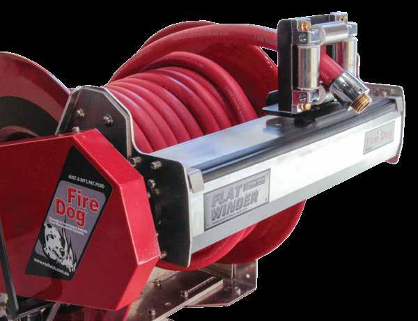 SAFER FIRE REELS WORLD PATENTED DESIGNED & MADE IN AUSTRALIA The Fire Dog is a world-patented.