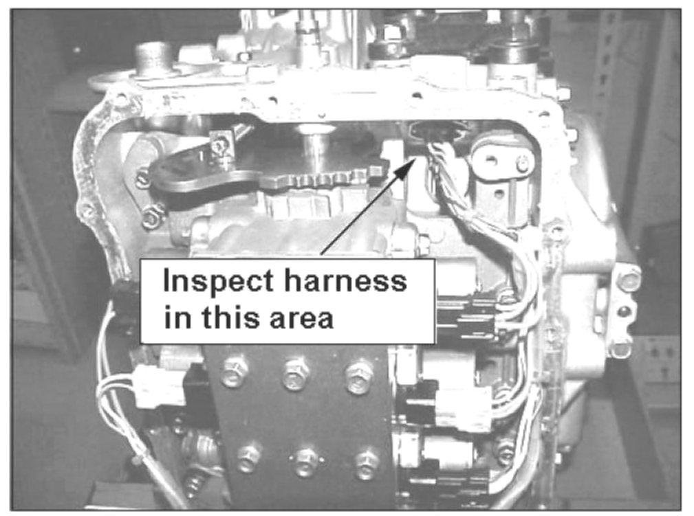 Page 3 of 5 4. Check the harness inside the transaxle oil pan for a short circuit to ground.