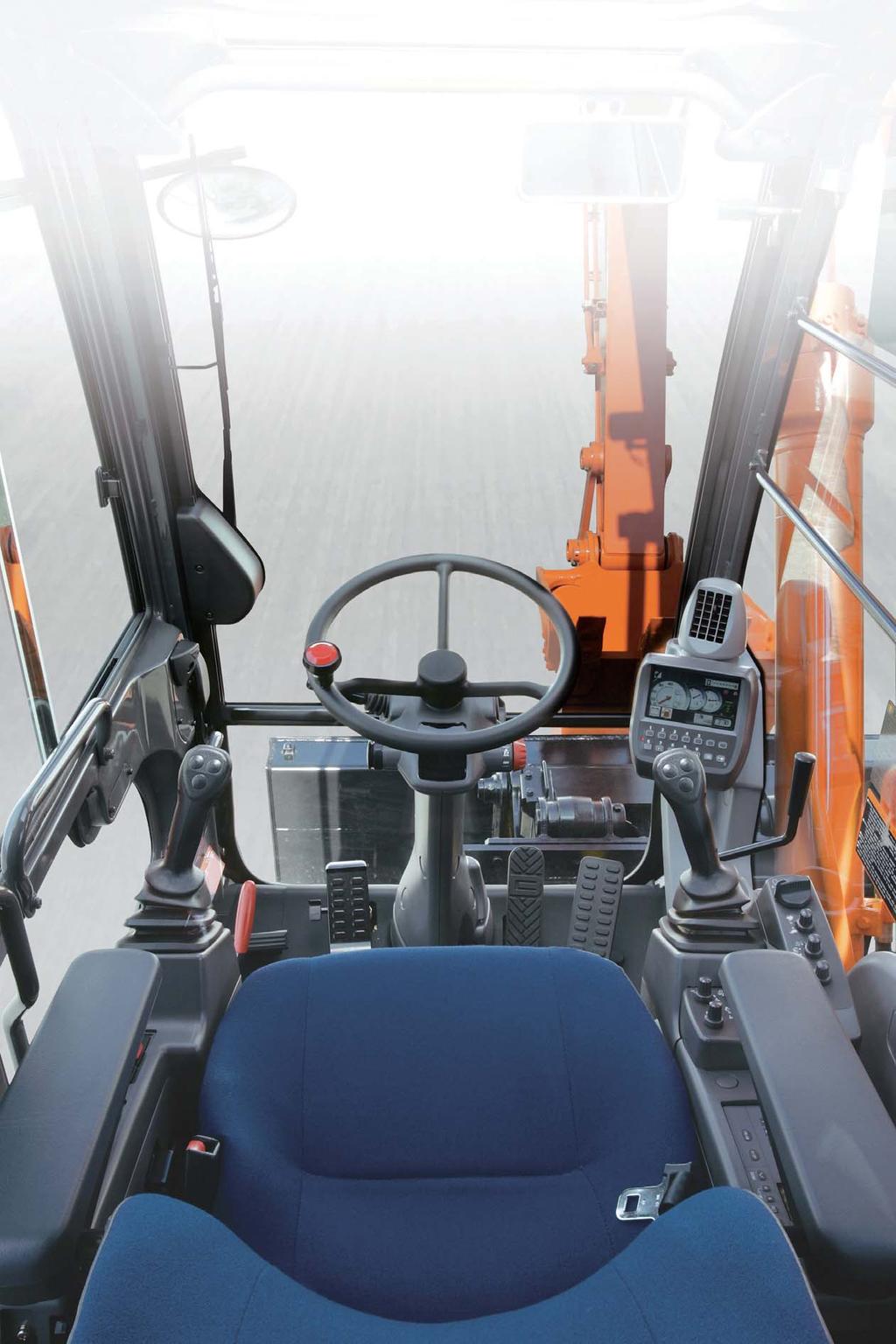 A New Standard in Operator Comfort Good Visibility and Information