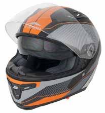 Features an interior tinted dropdown visor for bright conditions and a six position