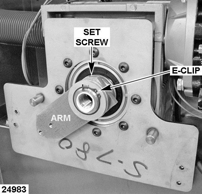 Remove GAS SHUT-OFF VALVE (1SOL) - TILTING MODELS ONLY. 6. Remove DC TILT MOTOR - POWER TILTING OPTION ONLY. 7. Loosen set screw securing arm to kettle pivot shaft (keyed). 8.